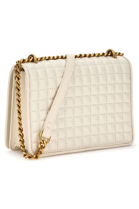 EMILY QUILTING CROSS PALE BODY BAG PEARL 2