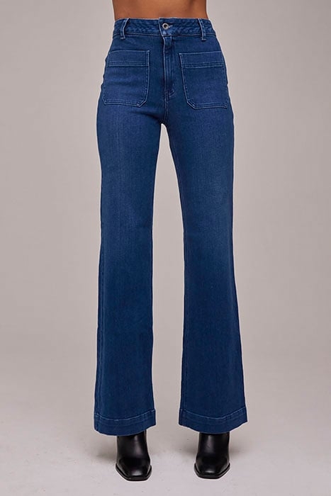 TWO POCKET WIDE LEG DARK NIGHT WASH 1