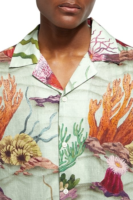 LINEN VISCOSE AOP CORAL REEF AOP 6