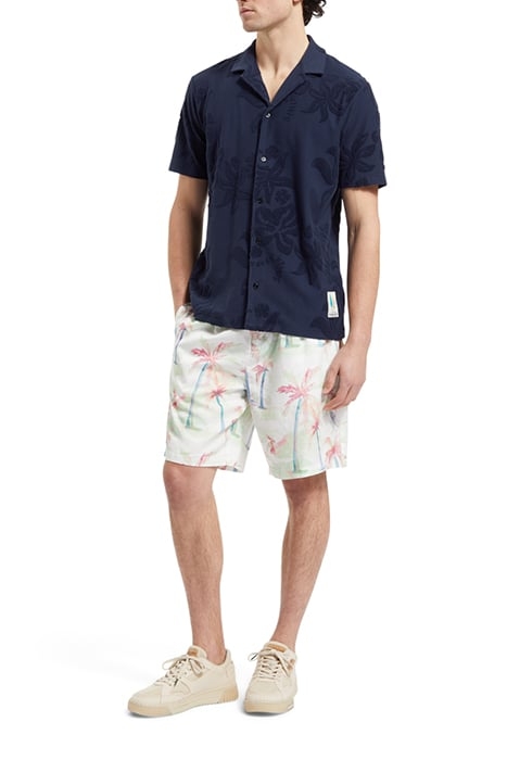 TERRY JACQUARD SHORT SLEEVE SH NAVY BLUE 3