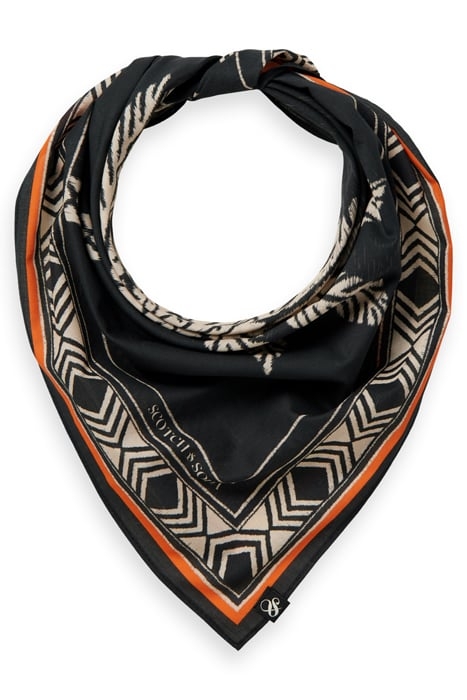 SEASONAL PRINTED COTTON BANDAN BLACK 1