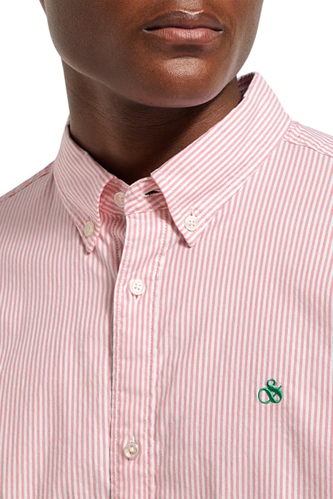 ESSENTIAL OXFORD STRIPE TROPICAL PINK / WHITE STRIPE 6