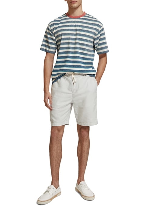 FAVE- COTTON/LINEN TWILL BERMU HERON GREY 3