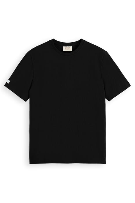 COTTON LINEN T-SHIRT BLACK 1
