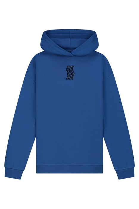 SWIRL LOGO HOODIE COBALT BLUE 1