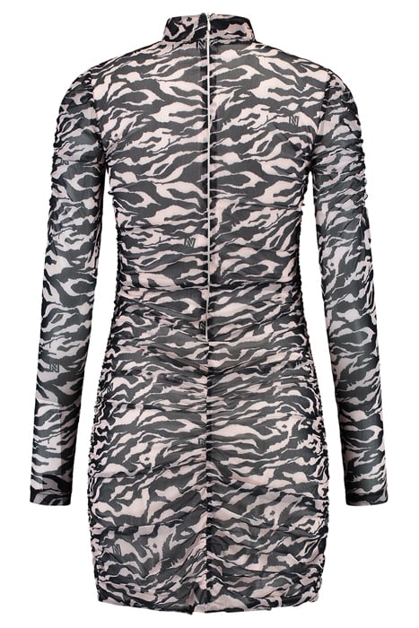 ZEBRA MESH DRESS ROSE 2