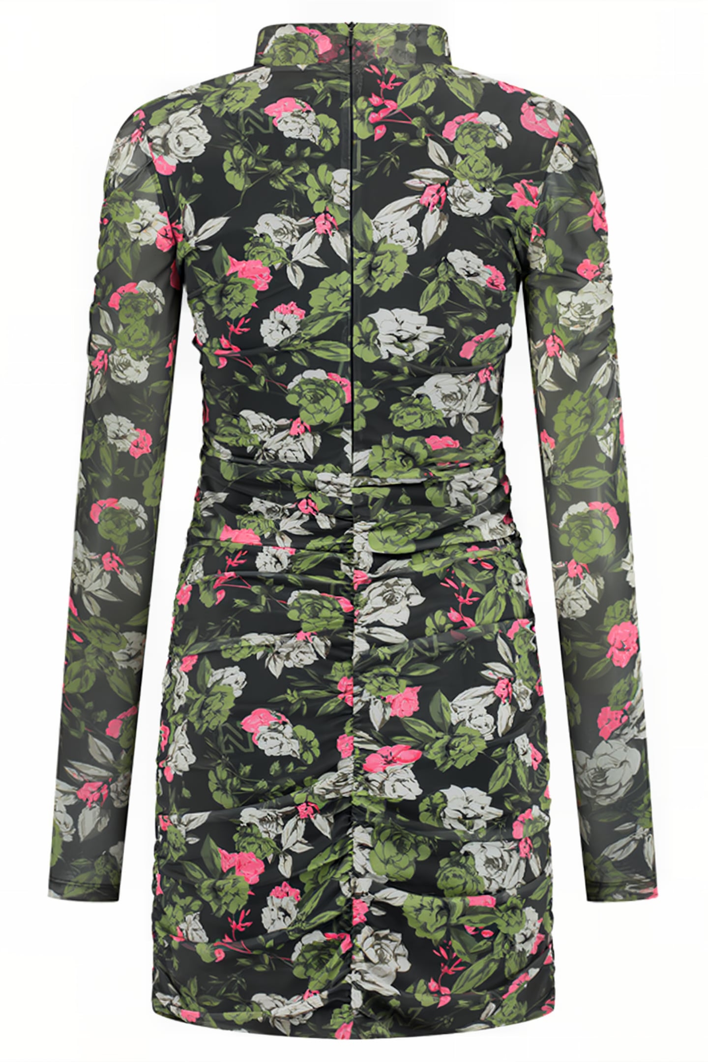 MESH DRESS ARMY GREEN 2