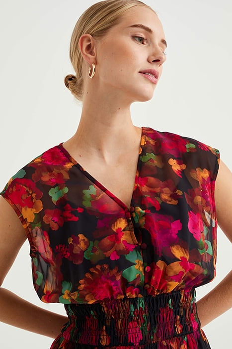 DRESS MID LENGTH MULTI-COLOURED 5