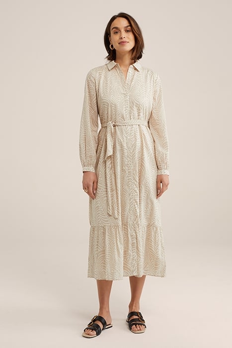 DRESS MID LENGTH BEIGE 1