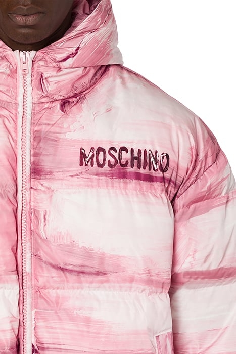 PAINTING NYLON DOWN JACKET PINK 4