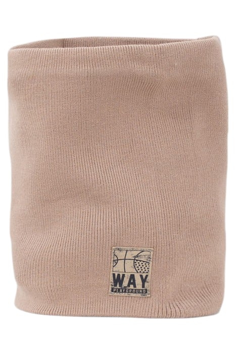 BOYS’ BEIGE KNIT SNOOD WITH BASKETBALL LABEL BEIGE 3