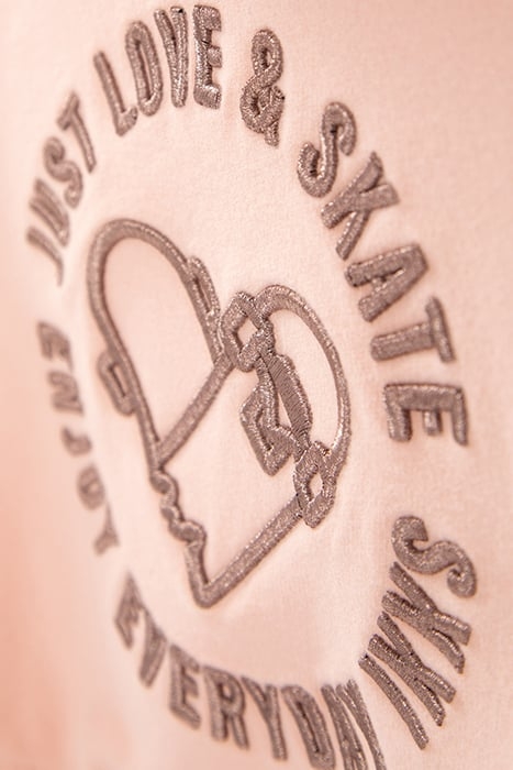 GIRLS’ KHAKI HOODIE WITH GATHERED CUFFS PINK 7