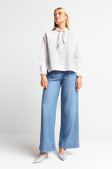 WIDE LEG DENIM PANTS ORCANIC + RECYCLED DENIM BLUE 2