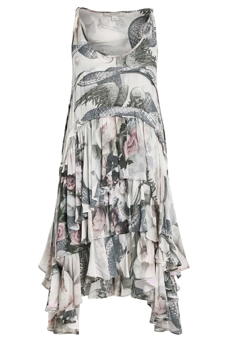 CAVARLY VALLEY DRESS CHALK WHITE 4