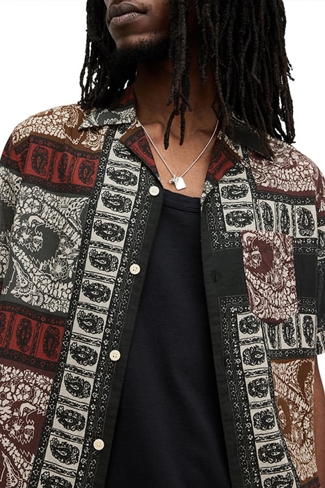 MARQUEE SS SHIRT JET BLACK/ECRU 6