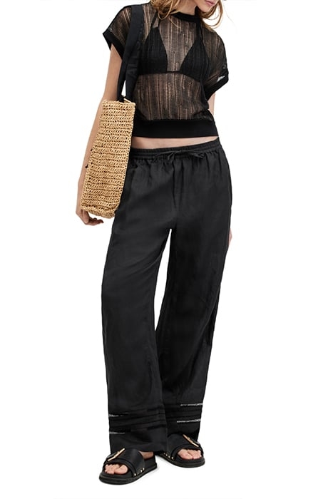 JADE LINEN TROUSER BLACK 5