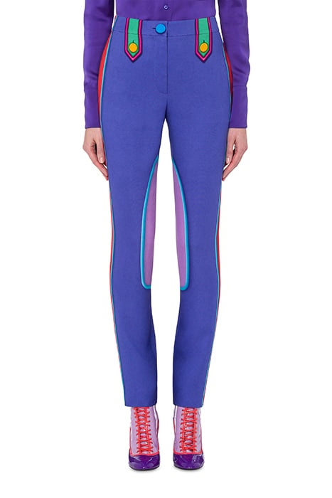 TROMPE L'ŒIL CADY TROUSERS PURPLE 1