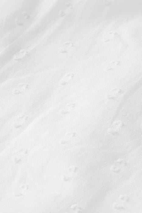 BRODERIE ANGAISE & CLIP JACQUARD TOP OFF WHITE 3