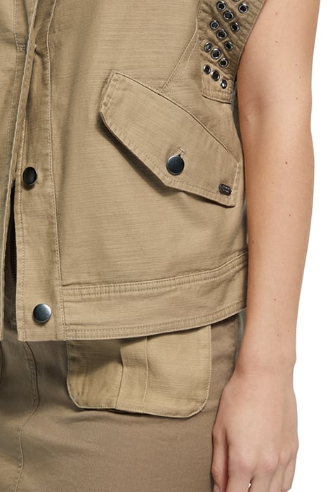 FESTIVAL JACKET WITH EYELETS LIGHT ARMY 8