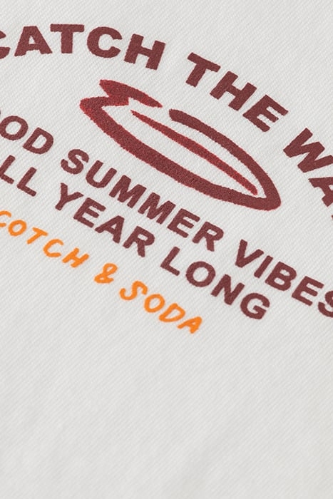 REGULAR FIT LEFT CHEST ARTWORK T-SHIRT WHITE 7