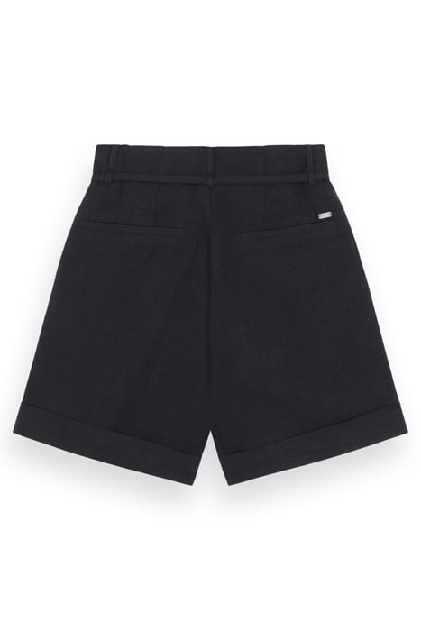 HIGH-RISE LINEN SHORT BLACK 4