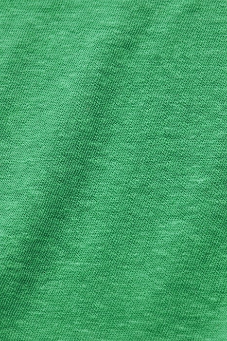 V-NECK LADDER DETAIL LOOSE FIT T-SHIRT SCUBA GREEN 3