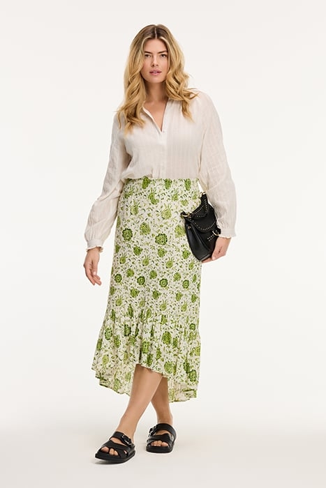 GIA SKIRT BOTANIC FLOWER GREEN BOTANIC PASSIFLORA 7