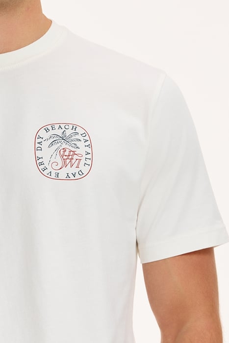 BEACH DAY T-SHIRT JET STREAM WHITE 7