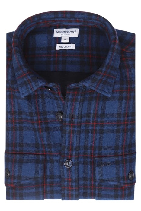 MCG TARTAN OVERSHIRT NAVY 3