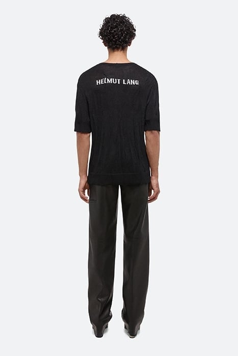 CRUSH KNT SS TEE MERINO WOOL, POLYURETHANE, POLYESTER BLACK 2