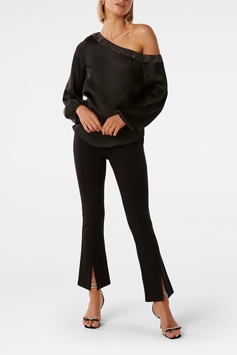 ANYA ASYMMETRIC EMBELLISHED TOP BLACK 3