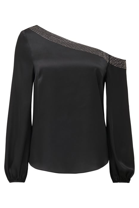 ANYA ASYMMETRIC EMBELLISHED TOP BLACK 4