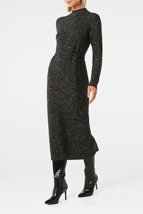 SOPHIE SEQUIN DRESS BLACK SEQUIN 4