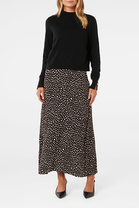 PENNY WOVEN MIX KNIT DRESS VERMONT SPOT 1