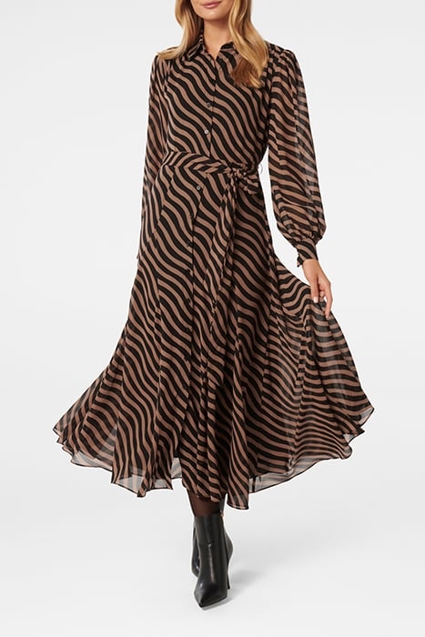 FIONA GODET SHIRT MIDI DRESS PRINT OPTION 1 4