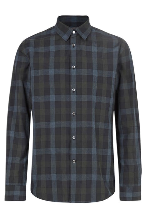 SLIM FIT SHIRT W/ SPLIT YOKE. JAPANESE M INK BLUE 2