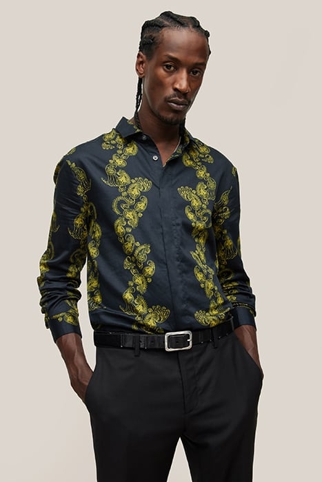 RODNEY LS SPORT SHIRT CONCEALED PLACKET DARK NAVY 1