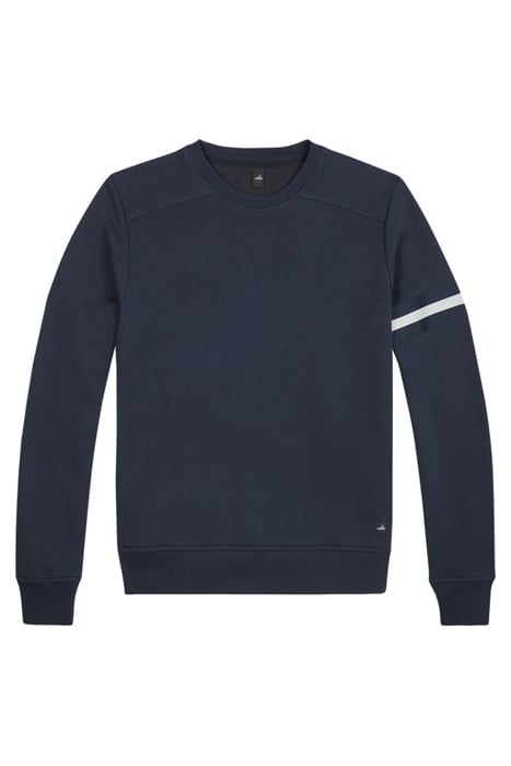 MOORE-BAND | CREW NECK SWEATER NAVY BLUE 1