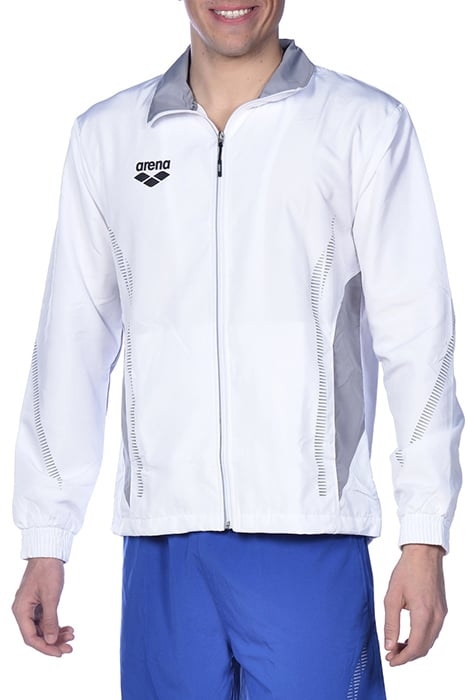 TL WARM UP JACKET WHITE-GREY 1