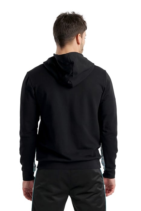 ARENA ICONS HOODED SWEAT SOLID LOGO BLACK-WHITE-BLUE DIAMOND 3