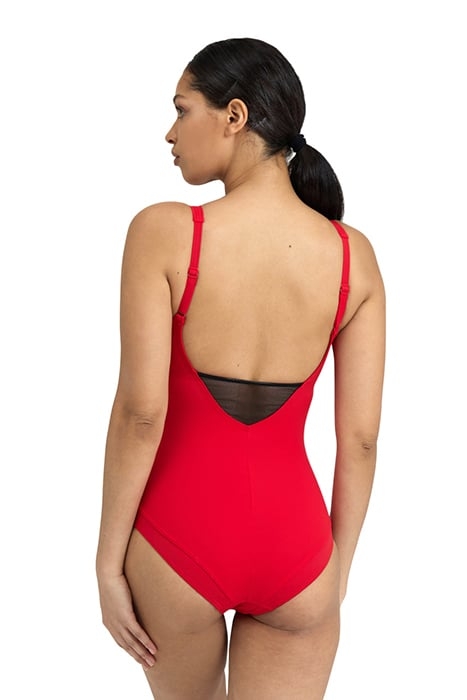 WOMEN'S BODYLIFT SWIMSUIT MANUELA U BACK RED 2