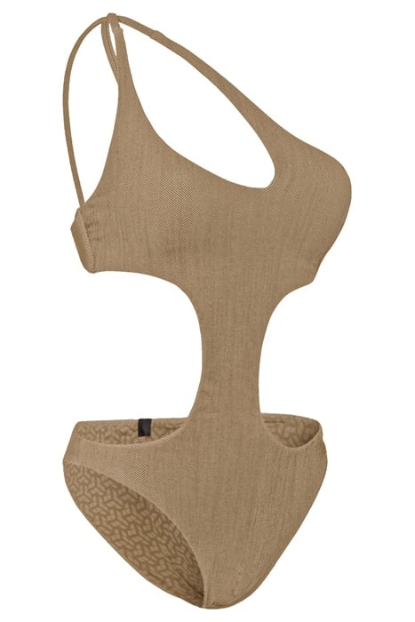 WOMEN'S ARENA TECH WOOL CUT OUT SWIMSUIT SAND 7