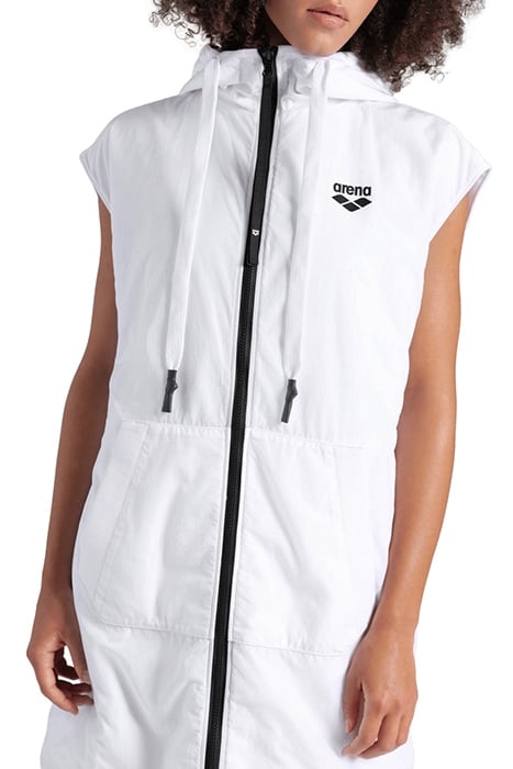 WOMEN'S HOODED SLEEVELESS JACKET MPH WHITE 4