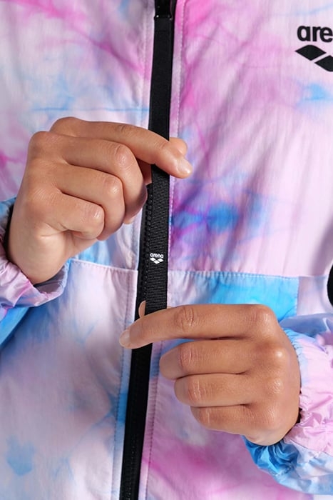 WOMEN'S HOODED JACKET MPH CYAN MULTI TIE&DYE 7