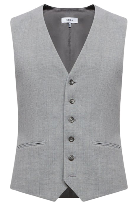 ARROW-TEXTURED WAISTCOAT GREY 4