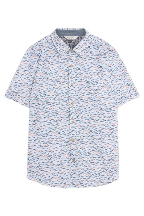 SHOAL PRINTED SHIRT WHITE 2