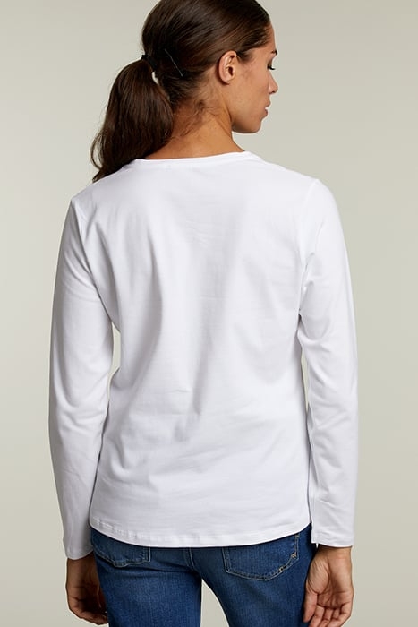 WHITE CREW NECK T-SHIRT 2