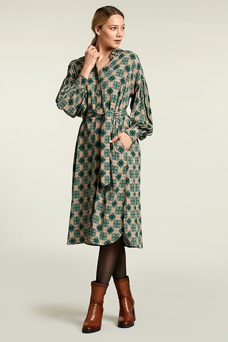 MULTI FANTASY BALLOON SLEEVES DRESS 4