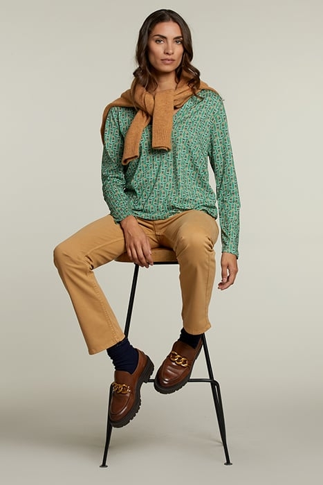 BEIGE LONG 5-POCKET PANTS 3