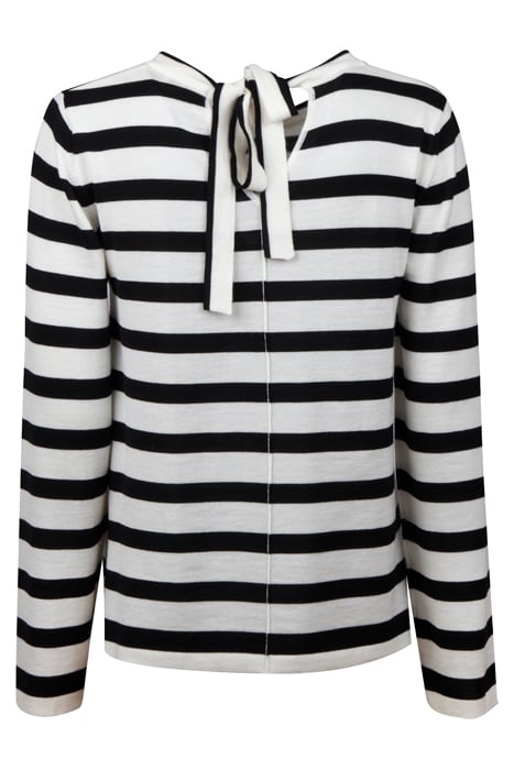 CELEST KNIT TOP WHITE STRIPE 2
